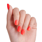 KISS IMC57 imPRESS Color Press On Nails, 'Prime Time', Orange, Short Squoval, 30 Count