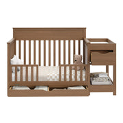 Graco 04589-008 Shiloh Convertible Baby Crib and Changer, Hazelnut