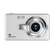 QQYIDA 16X Zoom Compact Photography Camera with 48MP, Silver