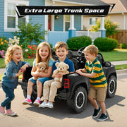 COCLUB Chevrolet Silverado 24V Powered Ride on Cars for Kids, Black