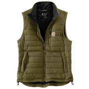 Carhartt Men's Gilliam Vest, Relaxed Fit Lightweight Insulated, Dark Bronzed Green, Large, 102286