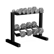 Cap Barbell RK-FL24DB Fuel Pureformance Two-Tier Dumbbell Rack, 24 in, Black, 200 lb Capacity