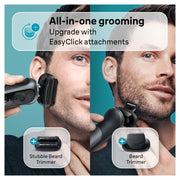 Braun Series 7 7185cc Electric Shaver with SmartCare Center, Waterproof, 3 Shave Modes, Beard Stubbler and Trimmer Attachments, Grey