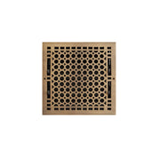 Signature Hardware SH551157AB HV-1016-1212-AB HV-1016-1414-AB Brass Wall Pre-Drilled Register With Damper - 14