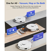 Redkey Redkey R11 2-in-1 Robot Vacuum and Mop, 15000Pa Suction Power, LDS Laser Navigation Self-Empty Robot Vacuum