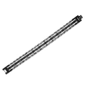 Spartan Stainless Steel with Black Spinel Gemstones Men's Bracelet
