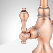 Signature Hardware SH349718AC Isabel 1.8 GPM Double Handle Single Hole Bar and Kitchen Faucet Satin Copper