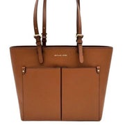 Michael Kors 35F3GTVT8B-230 Womens Jet Sest Travel Medium Double Pocket Tote (Luggage)