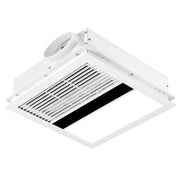 Flyingfox TFS03 Bathroom Exhaust Fan Heater Combo, 2300 Watt Heater, 150 CFM Ventilation, LED Light, Quiet 1.5 Sones, White
