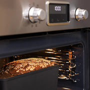 Navaris Cast Iron Bread Loaf Pan with Lid, 13x5 inches, Black