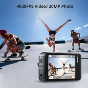 AKASO 4K30FPS Brave 7 LE 20MP WiFi Action Camera with Touch Screen Vlog Camera 2X 1350mAh Batteries