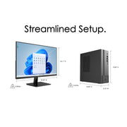 Gateway GWDC5H27Q58-BK Desktop Computer & 27