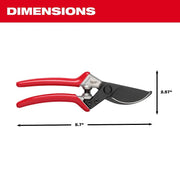 Milwaukee 48-22-9365 1 in. Cut Capacity High Carbon Steel Blade Bypass Hand Pruner