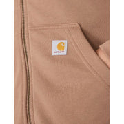 Carhartt Women's Tencel Fiber Series Loose Fit Full-Zip Sweatshirt, Soft Sepia, Medium, 106837