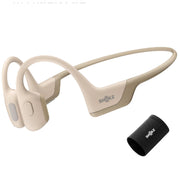 Shokz S810 OpenRun Pro Mini Bone Conduction Open Ear Bluetooth Headphones for Sports with Cooling Wristband (Beige,Mini)