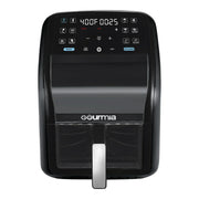 Gourmia GAF7020B Panorama 7 QT Digital Air Fryer W/Panoramic View, Holographic Display & 12 Presets, Black