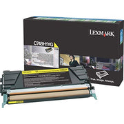 Lexmark Toner Cartridge Yellow High Yield 10,000 Pages C748H1YG