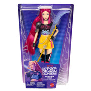 Mattel KPop Demon Hunters Huntr/X Mira Fashion Doll, Pink Hair, Curved Moon Sword Accessory, 11 Posable Joints, JRN36
