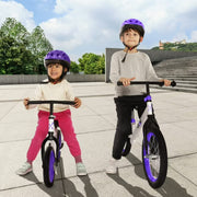 Bixe BIXIN108MRNAOSP Kids Balance Bike, Ultralight Aluminum Frame, Height-Adjustable Seat and Handlebars, 12 Inch Wheels, Purple