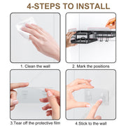 PHANCIR PH2201 5PCS Corner Shower Caddy