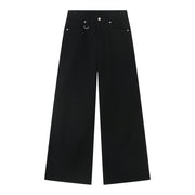 Panan Mens Baggy Jeans, Vintage Y2k Hip Hop Style, M, Black - Machine Washable