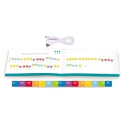 Hape E0629 Learn with Lights Black Piano with Stool