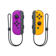 Nintendo Neon Purple/ Neon Orange Joy-Con (Left & Right) - Durable Plastic Material