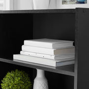 Mainstays MS89-010-092-40 3-Shelf Bookcase with Adjustable Shelves, True Black Oak