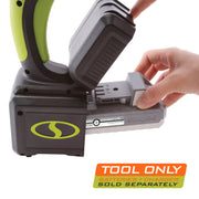 Sun Joe 24V Cordless Portable Power Cleaner Pressure Washer, 320 PSI, 0.55 GPM, 5-in-1 Nozzle, Green, 24V-PP350-CT