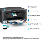 Epson Expression Home XP-4200 Wireless Color All-in-One Printer with Scan, Copy, Automatic 2-Sided Printing Black