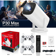 Kothab Mini Projector, 4K Mini Spotlight Console Projector with Over 36,000 Built-In Retro Games, WiFi and Bluetooth, 1280x720p Resolution, 150 Lumens