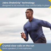 Jabra Elite 7 Active True Wireless Earbuds with ShakeGrip Technology, Adjustable Active Noise Cancellation, IP57 Water Resistant, Black