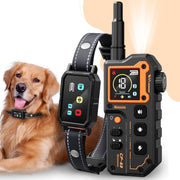 USCAMEL P155114 Dog Training Shock Collar with Remote, 3300FT Range, 3 Training Modes, IPX7 Waterproof, USB Type-C Rechargeable, Black and Orange, P155114