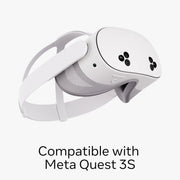 Meta Quest 3S Breathable Facial Interface with Silicone Pads and Adaptive Flexible Frame, Grey, SK-1000039-01