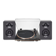Audio-Technica AT-LP70X-BZ Fully Automatic Belt-Drive Turntable Bundle with Samson SAM30 3-Inch Powered Studio Monitors, Black and Bronze