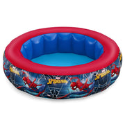 Bestway 1098030USX24 Spider-Man Inflatable Kiddie Pool, Round, 48 in Diameter x 12 in Deep, Puncture Resistant, Includes Repair Patch, Ages 2+