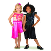 Jakks Pacific Wicked Glinda Blue Butterfly Dress for Girls, Ombre Satin and Tulle Layered Skirt, Sheer Long Sleeves with Ruffled Shoulders, Includes Silver Tiara and Wand, Size 4-6