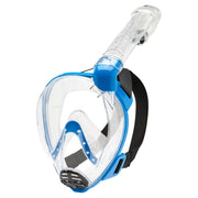 Cressi Baron & Tonga Snorkeling Sets, Clear/Blue , L/XL - Hypoallergenic Silicone