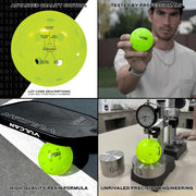 Vulcan VPRO Flight Outdoor Pickleball, Hi-Vis Yellow, 100-Pack, VPF-BULK100-YEL