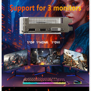 SOYO RX580 AMD Radeon Gaming Graphics Card, 8GB GDDR5, 256-Bit, Dual-Fan Cooling, White