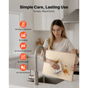 KFFKFF Rectangular Pizza Stone, Heat-Resistant Cordierite Bakeware, 20 x 14 x 0.67 in, Includes Scraper, Oven and Grill Compatible