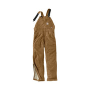 Carhartt Men's Flame Resistant Duck Insulated Bib Overall, Brown, 40W x 28L, 101626