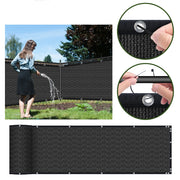 AsterOutdoor 5'x50' Outdoor Balcony Shade Cloth with 90% Shade Rating, Black