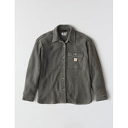 Carhartt Oversized-Fit Heavyweight Waffle Knit Long-Sleeve Shirt - Carbon Heather - 2X