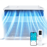 TASKBAY 12000 BTU Window Air Conditioner, 4-in-1 Cooling Unit with Washable Mesh Filter, White, WAC004