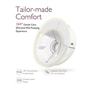 Momcozy 91954306 M5 Hands-Free Wearable Electric Breast Pump Set, Lightweight BPA-Free Silicone, 3 Modes with 9 Levels