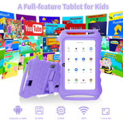 COLORROOM Kids Tablet, 7-Inch Android 11, 6GB RAM, 32GB Storage, Wi-Fi Bluetooth, HD 1024x600 Display, Silicone Protective Case, Blue, K07