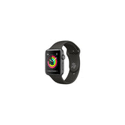 Apple Watch Gen 3 Series 3 42mm Space Gray Aluminum - Black Sport Band 3D215LL/A