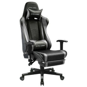 GTRACING Gaming Chair Office Chair in Home Leather with Adjustable Headrest and Lumbar Pillow Gray