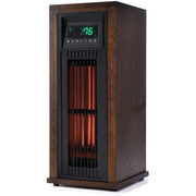Lifesmart HT1216 Infrared Tower Heater with Triple Oversized Infrared Elements, Wood Cabinet and Full Function Remote